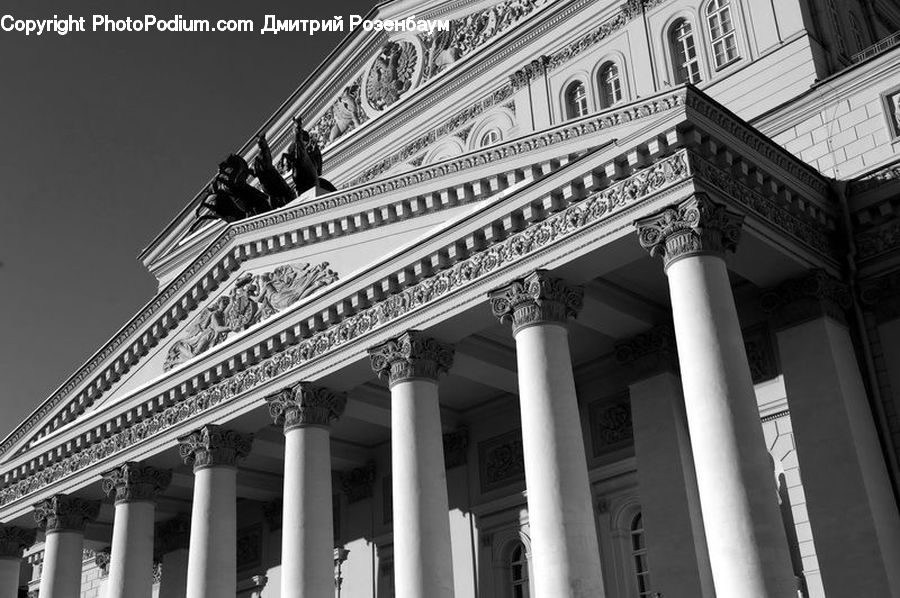 Column, Pillar, Architecture, Court, Building, Apartment Building, High Rise
