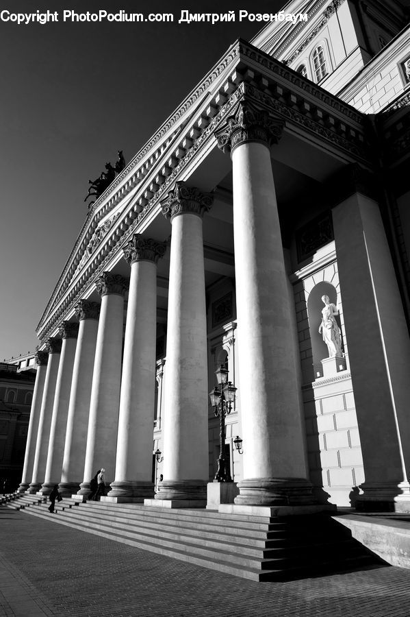 Column, Pillar, City, Downtown, Urban