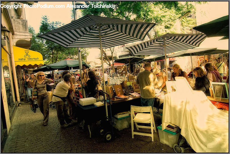 Chair, Furniture, People, Person, Human, Bazaar, Market