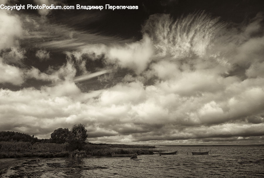 Cloud, Cumulus, Sky, Azure Sky, Outdoors, Countryside, Coast