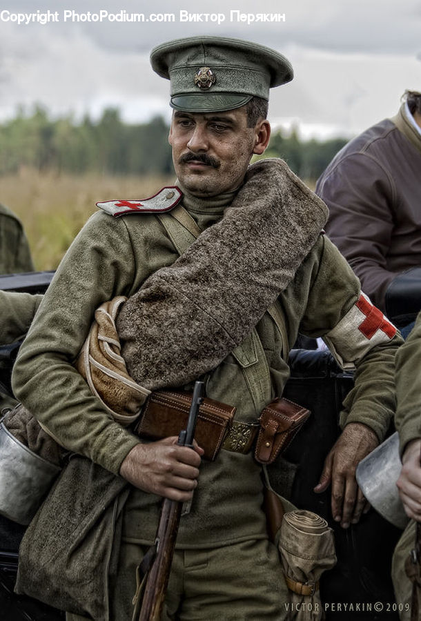 Human, People, Person, Military, Coat, Overcoat, Cap