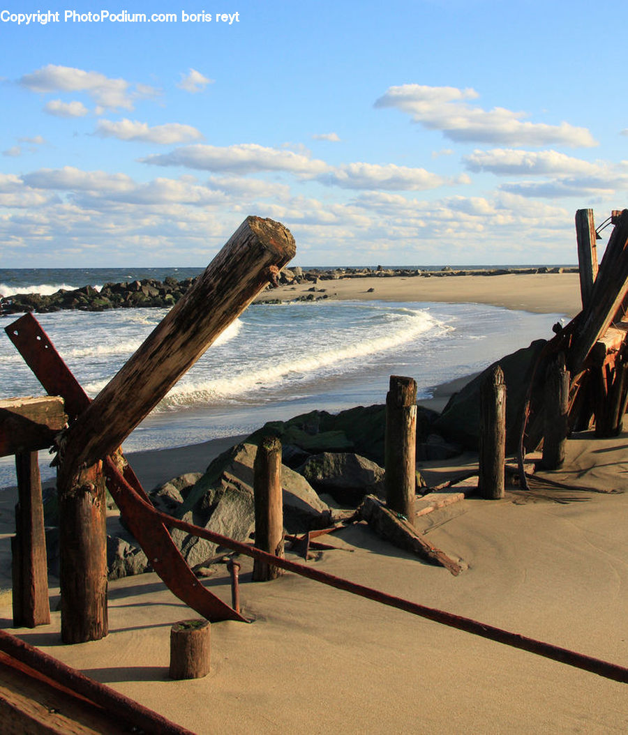 Anchor, Hook, Outdoors, Sea, Water, Coast, Beach