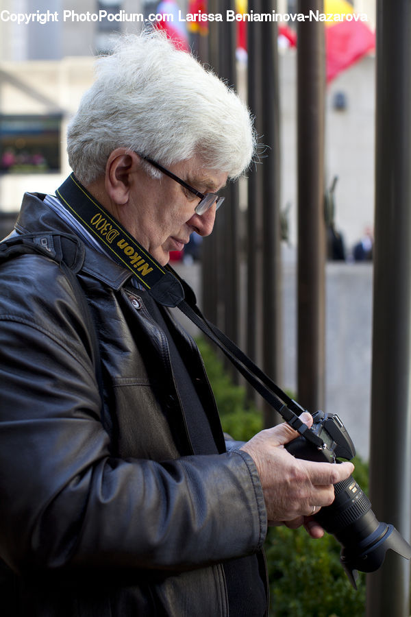 People, Person, Human, Camera, Electronics, Video Camera, Coat