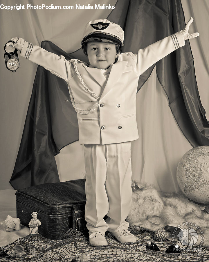 People, Person, Human, Costume, Sailor Suit, Coat, Overcoat