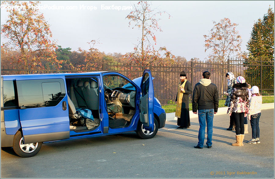People, Person, Human, Caravan, Van, Vehicle, Bus
