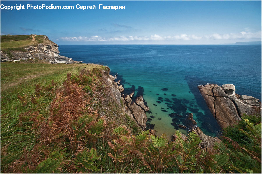 Cliff, Outdoors, Promontory, Coast, Sea, Water, Landscape
