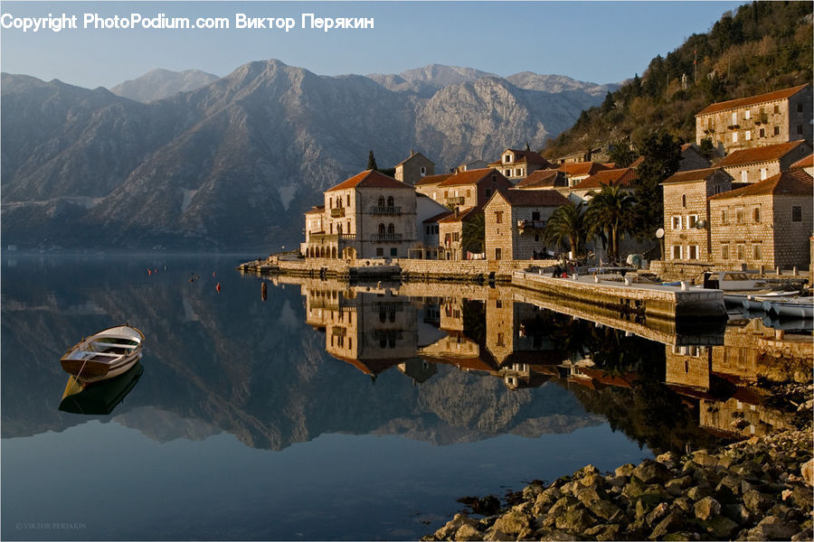 Boat, Rowboat, Vessel, Watercraft, Building, Housing, Villa