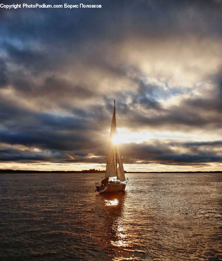 Coast, Outdoors, Sea, Water, Boat, Dinghy, Sailboat