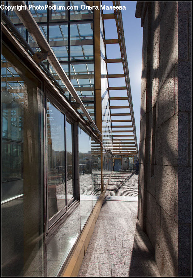 Freeway, Overpass, Column, Pillar, Building, Housing, Office Building