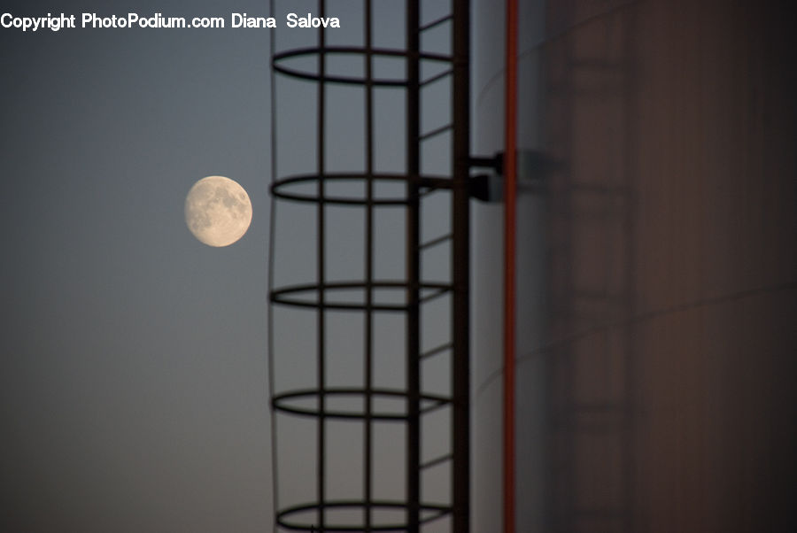 Astronomy, Full Moon, Night, Apartment, Housing, Indoors, Room