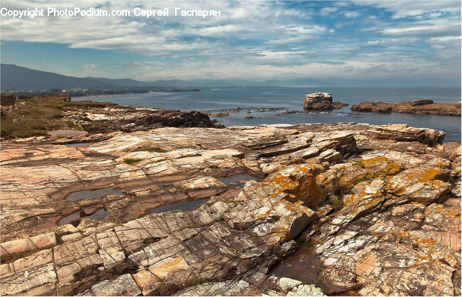 Rock, Coast, Outdoors, Sea, Water, Cliff, Landscape