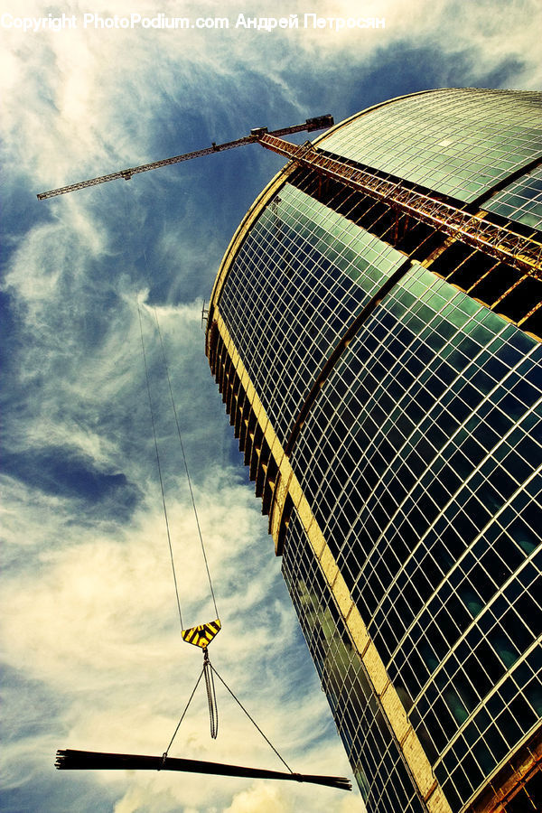 Building, City, High Rise, Solar Panels, Housing, Office Building, Architecture