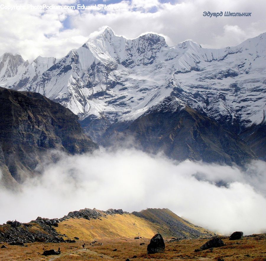 Arctic, Glacier, Ice, Mountain, Outdoors, Snow, Mountain Range