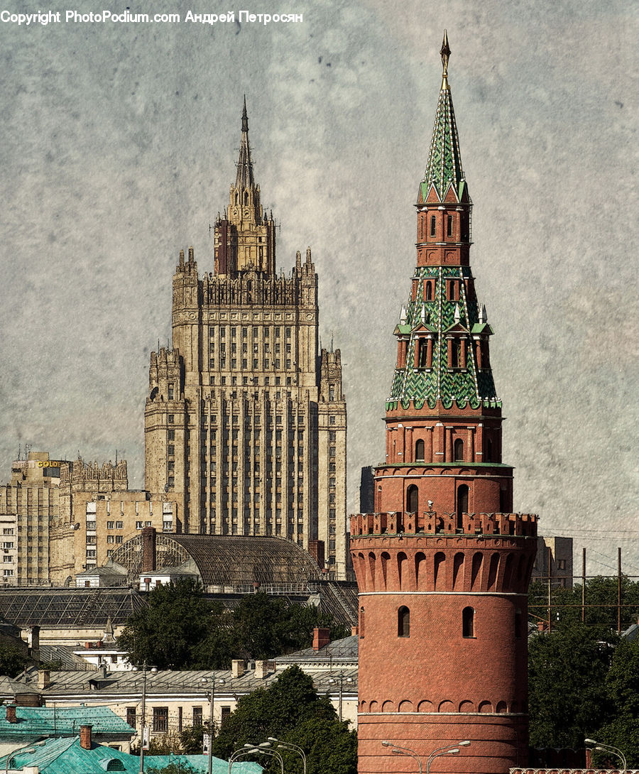 Building, Architecture, Castle, Fort, City, Downtown, Bell Tower