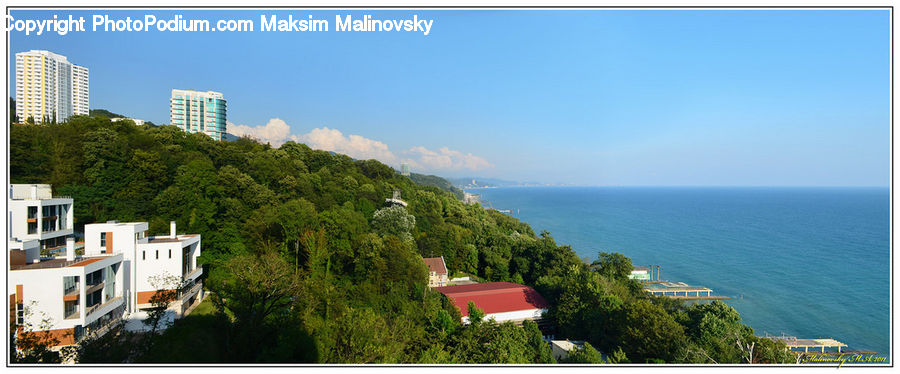 Building, Housing, Villa, Outdoors, Sea, Water, Coast