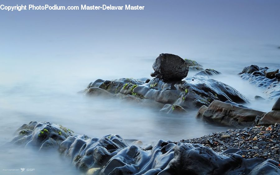 Rock, Lagoon, Lake, Outdoors, Water, Pebble, Sea