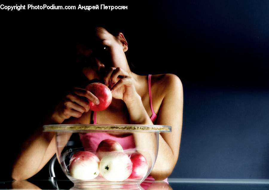 People, Person, Human, Apple, Fruit, Onion, Produce