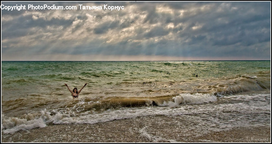 Sport, Swimming, Water, Diver, Diving, Beach, Coast