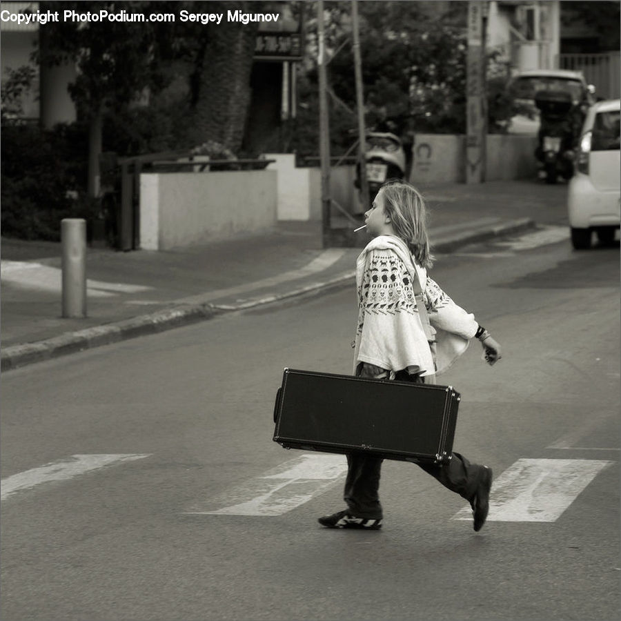 People, Person, Human, Motor, Motorcycle, Vehicle, Bag