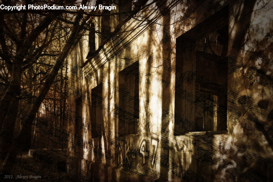 Ruins, Alley, Alleyway, Road, Street, Town, Crypt