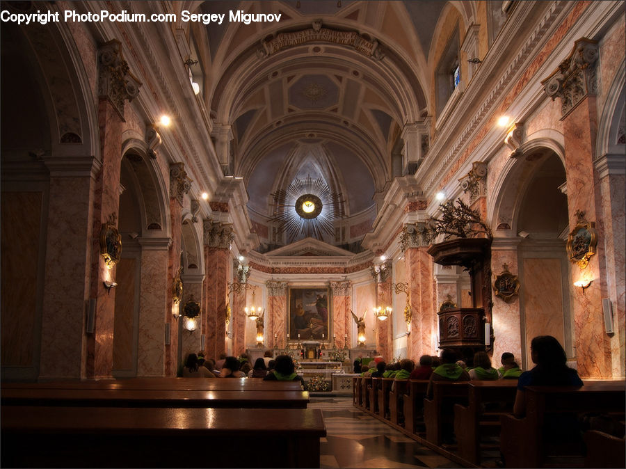 Aisle, Corridor, Architecture, Church, Worship, Bar Counter, Pub