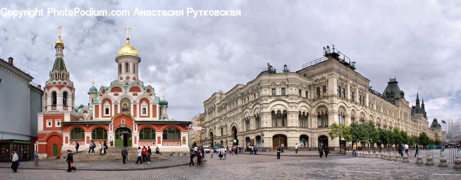 Architecture, Downtown, Plaza, Town Square, Building, Housing, Villa