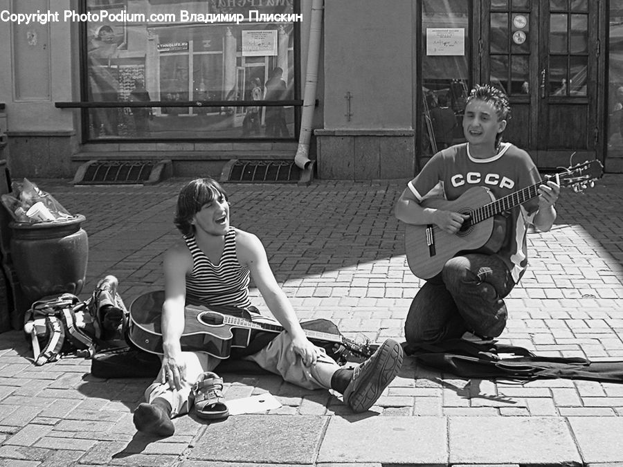 People, Person, Human, Trash, Bench, Plant, Potted Plant