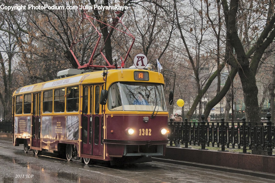 Rail, Streetcar, Tram, Trolley, Vehicle, Cable Car, Engine