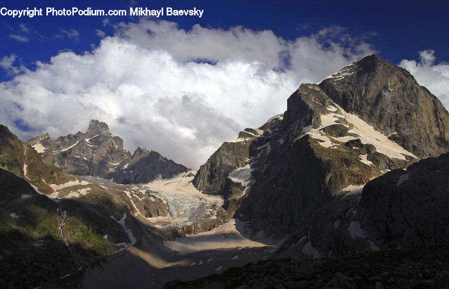 Crest, Mountain, Outdoors, Peak, Mountain Range, Arctic, Glacier