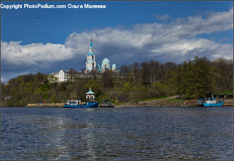 Lake, Outdoors, Water, Cloud, Cumulus, Sky, Coast