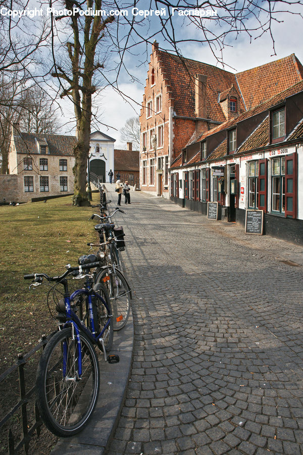 Bicycle, Bike, Vehicle, Mountain Bike, Cobblestone, Pavement, Walkway