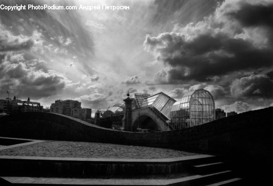 Architecture, Castle, Fort, Outdoors, Storm, Weather, Cloud