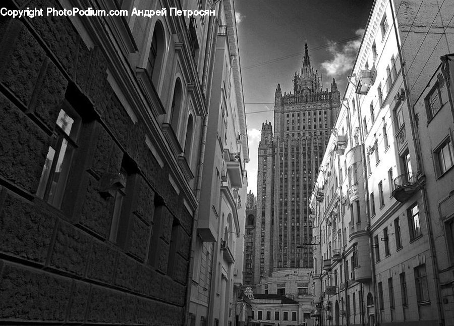 Architecture, Cathedral, Church, Worship, City, Downtown, Alley