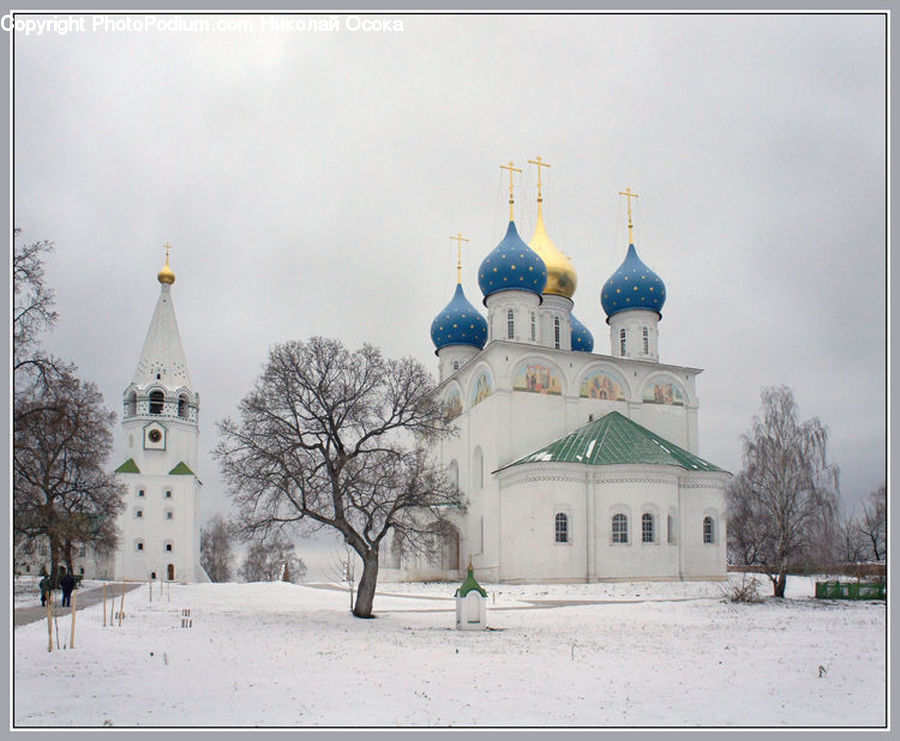 Architecture, Bell Tower, Clock Tower, Tower, Dome, Housing, Monastery
