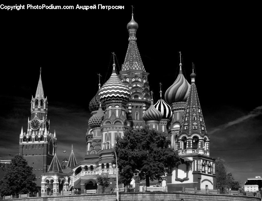 Architecture, Cathedral, Church, Worship, Castle, Fort, Night