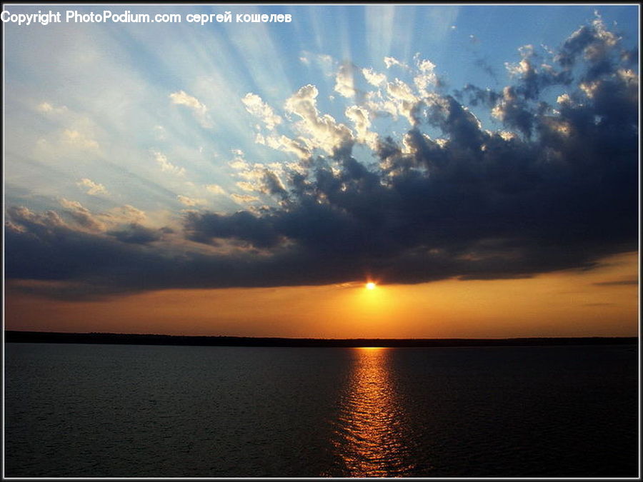 Dusk, Outdoors, Sky, Sunlight, Sunrise, Sunset, Azure Sky