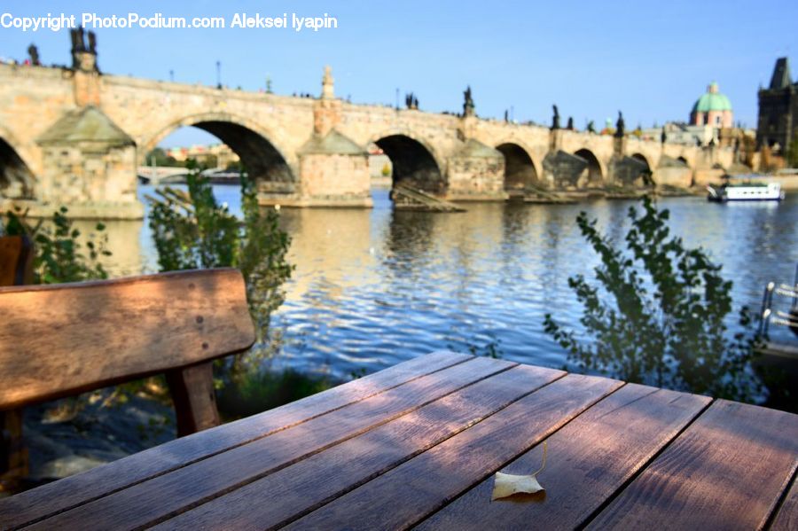 Plant, Potted Plant, Bench, Dock, Landing, Pier, Bridge