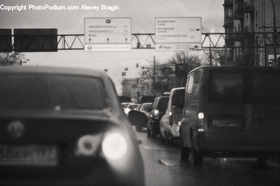 Car, Van, Parking, Parking Lot, Automobile, Vehicle, Asphalt