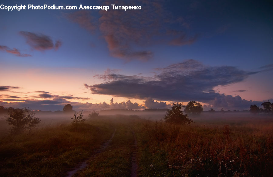 Dawn, Dusk, Sky, Sunrise, Sunset, Red Sky, Azure Sky