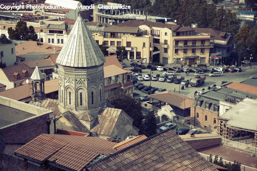 Architecture, Bell Tower, Clock Tower, Tower, Aerial View, Roof, Building