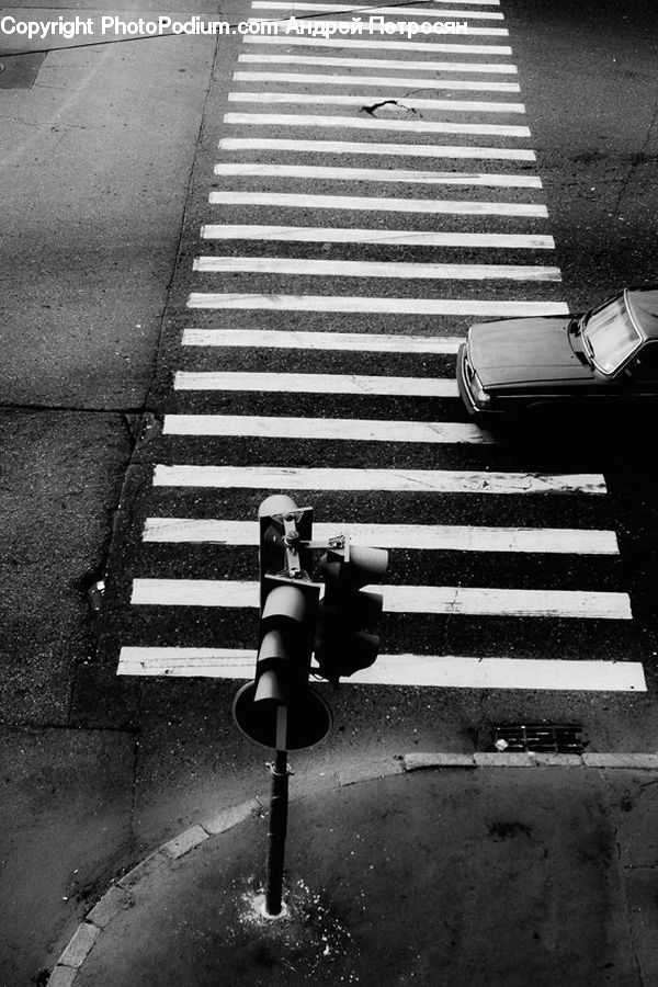 Asphalt, Road, Zebra Crossing, Tarmac, Intersection, Chair, Furniture