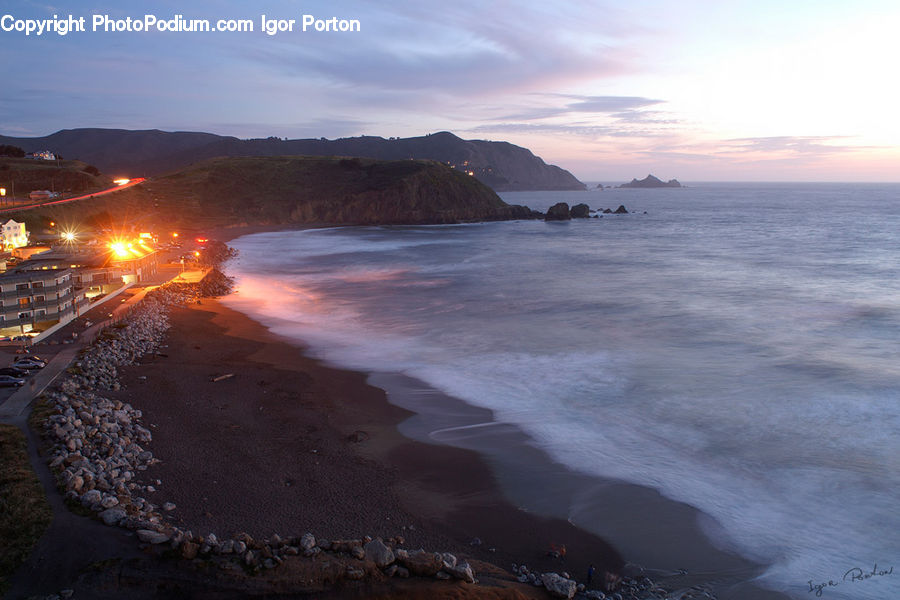 Coast, Outdoors, Sea, Water, Beach, Aerial View, Promontory