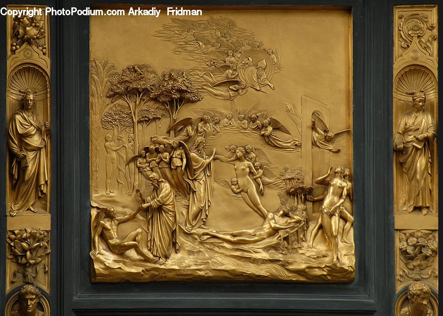 People, Person, Human, Art, Sculpture, Statue, Scroll