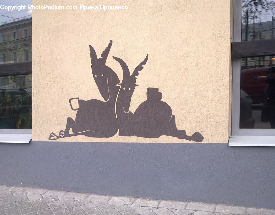 Plant, Potted Plant, Silhouette, Art, Modern Art, Drawing, Paper