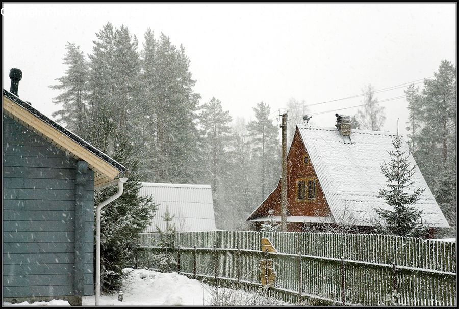 Building, Cottage, Housing, Ice, Outdoors, Snow, Architecture