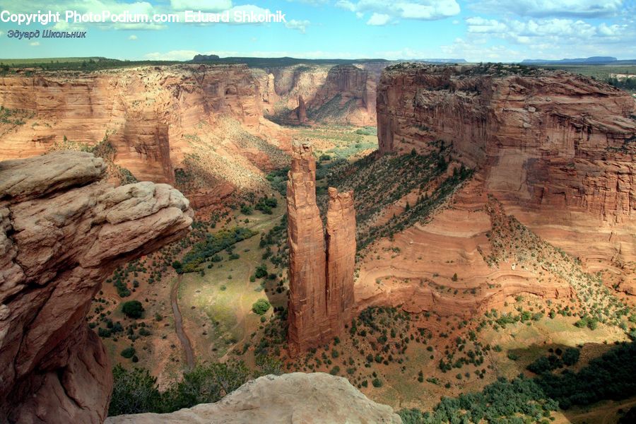 Canyon, Outdoors, Valley, Plateau, Mountain, Soil, Path
