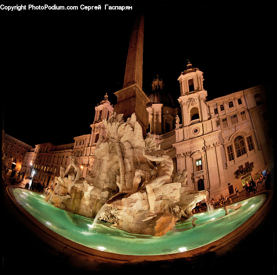 Fountain, Water, Cracker, Food, Architecture, Castle, Fort
