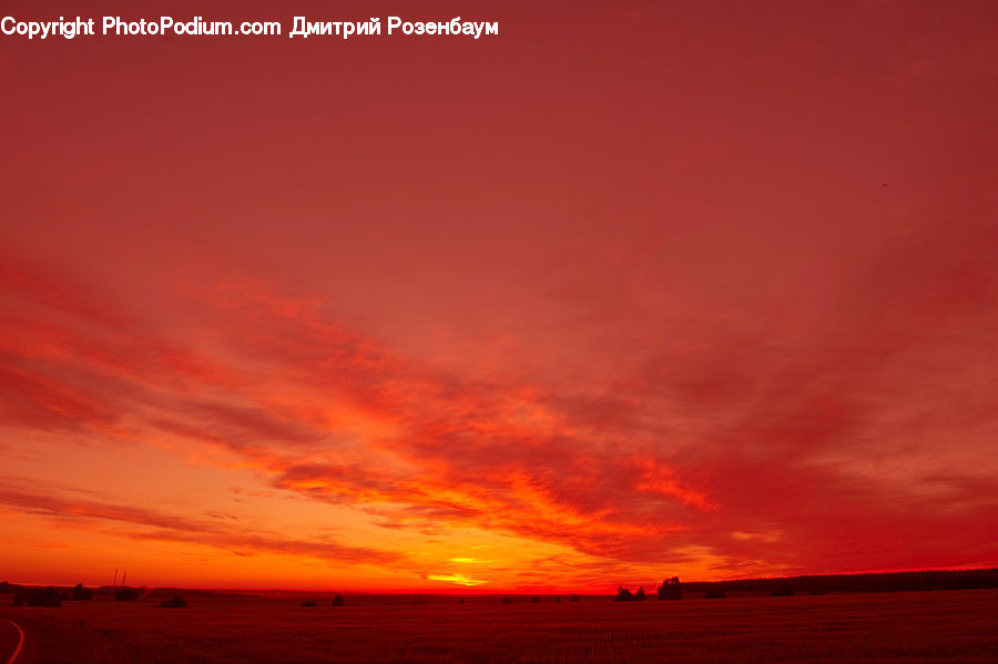 Dawn, Dusk, Red Sky, Sky, Sunrise, Sunset