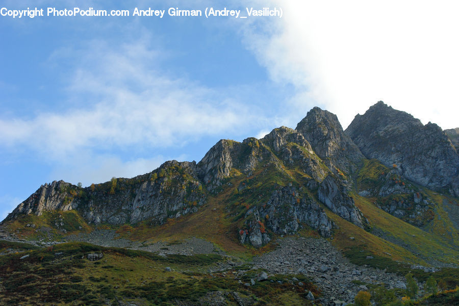 Crest, Mountain, Outdoors, Peak, Mountain Range, Landscape, Nature