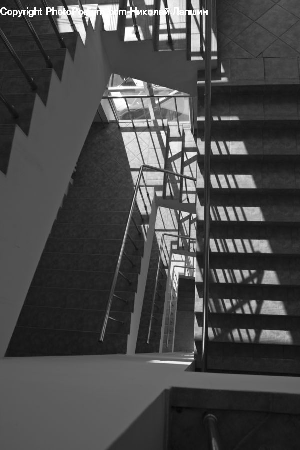 Banister, Handrail, Staircase, Corridor, Lighting, Dock, Landing